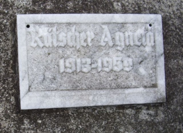 Guni Agnetha 1913-1959 Grabstein